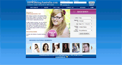 Desktop Screenshot of bbwdatingaustralia.com