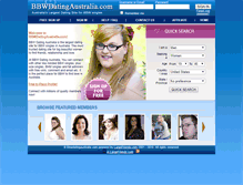 Tablet Screenshot of bbwdatingaustralia.com